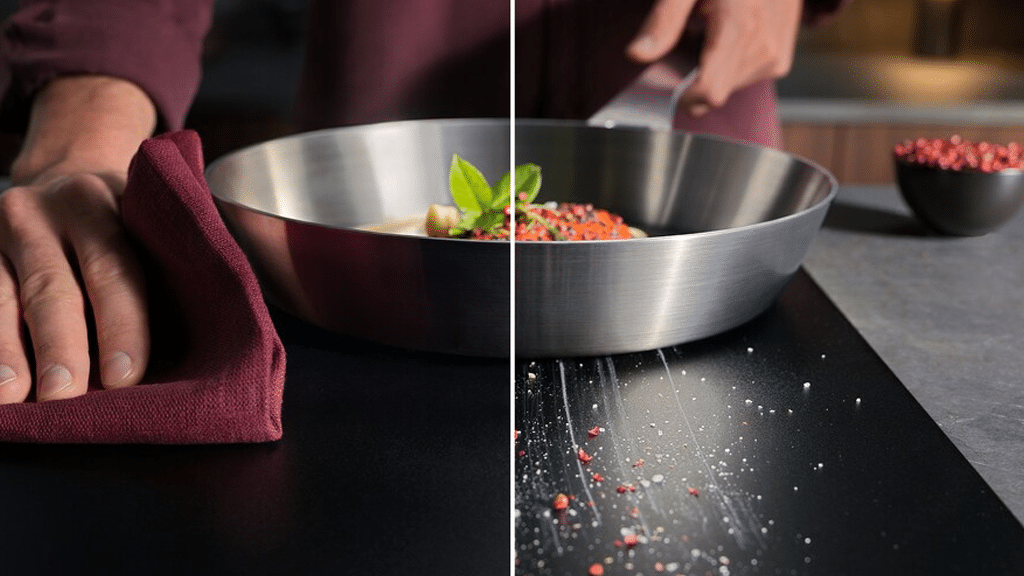 AEG Series 6000 Induction Hob with Built In Extractor NCP84C01AZ