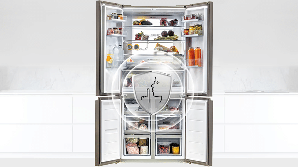 Haier French Door 100 Series 7 French Style Fridge Freezer HB26FSSAAA d