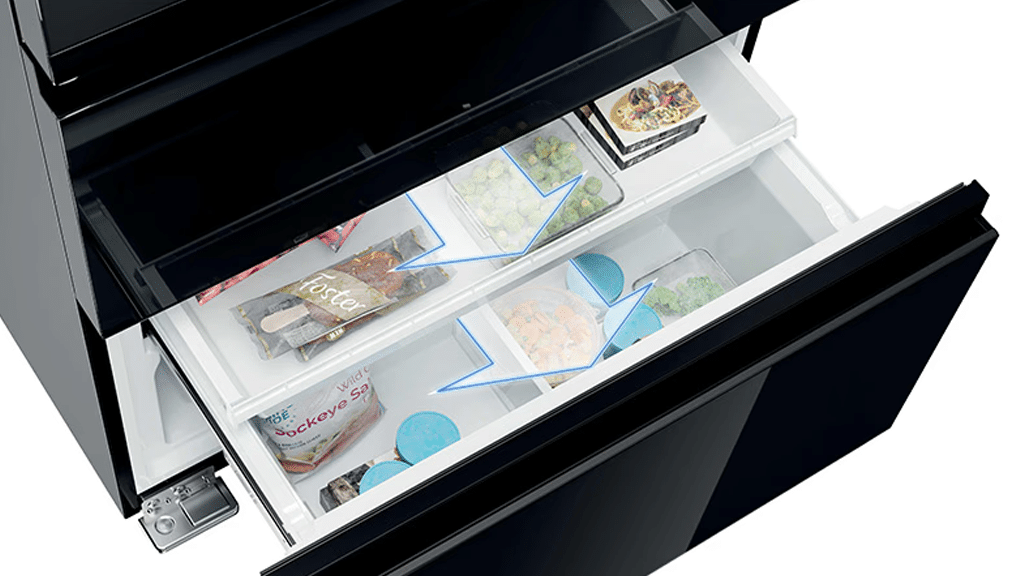 Haier French Door 70 Series 5 French Style Fridge Freezer HFR5719ENMG d