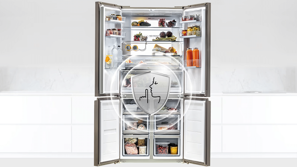 Haier Cube 90 Series 5 Fridge Freezer HCR5919ENMM f