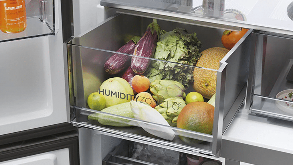 Haier Cube 83 Series 7 American Style Fridge Freezer HCR79F19EHMD A2