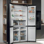 Haier Cube 90 Series 3 American Style Fridge Freezer HCR39F19ENPT C1
