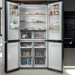 Haier Cube 90 Series 3 American Style Fridge Freezer HCR39F19ENPT C2