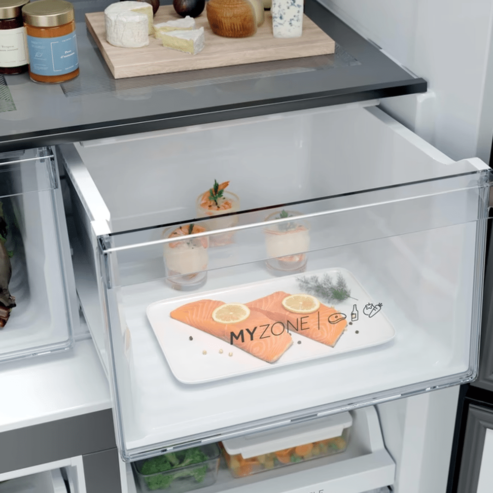 Haier Cube 90 Series 3 American Style Fridge Freezer - Crosscraft