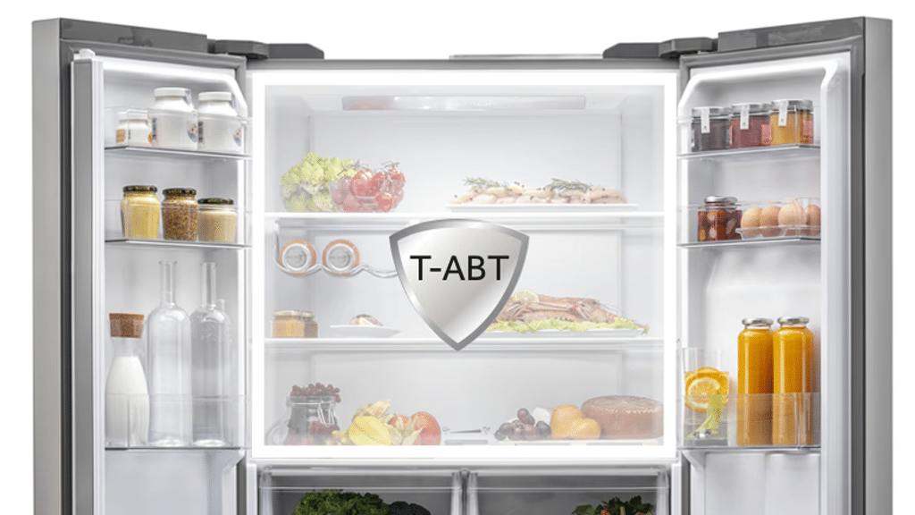 Haier Cube 90 Series 3 American Style Fridge Freezer HCR39F19EWMM A1