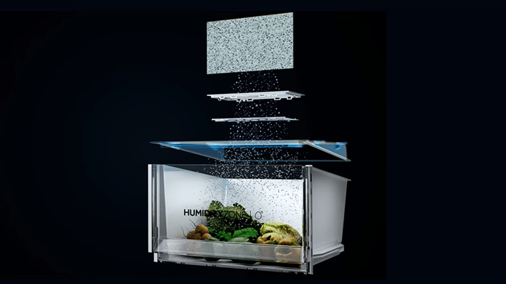 Haier Cube 90 Series 3 American Style Fridge Freezer HCR39F19EWMM A5
