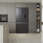 Haier Cube 90 Series 5 American Style Fridge Freezer HCR5919EHMB b2