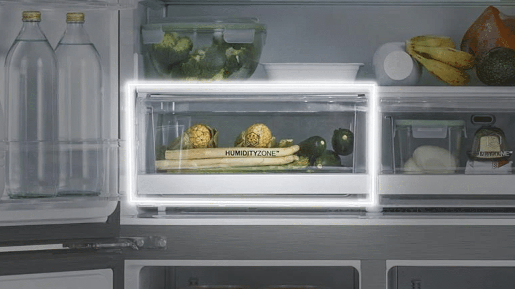 Haier Cube 90 Series 5 American Style Fridge Freezer HCR5919ENMB a2