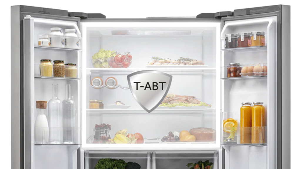 Haier Cube 90 Series 5 American Style Fridge Freezer HCR5919ENMB a3