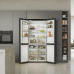 Haier Cube 90 Series 5 American Style Fridge Freezer HCR5919ENMB c2