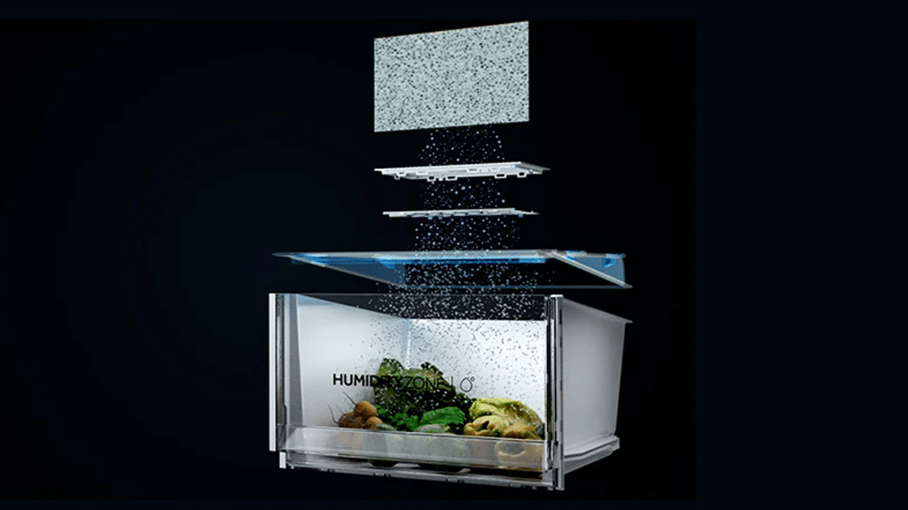 Haier ID Titanium 2 Built In Fridge Freezer EHBQW5518E b