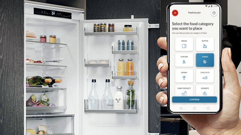 Haier ID Titanium 2 Built In Fridge Freezer EHBQW5519E f