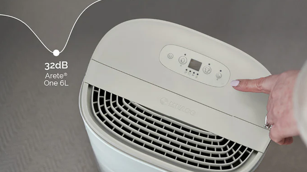 Meaco Dry Arete® One 6L Dehumidifier & Air Purifier Warm Pebble b6